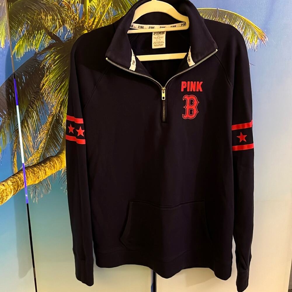 Boston Red Sox Y2K navy/red Victoria's Secret PINK sweatshirt‎ size Small MLB